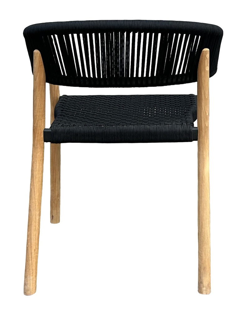 Chalet Dining Chair Black Rope - Main Image
