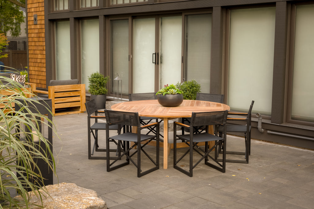 Outdoor timber dining table discount